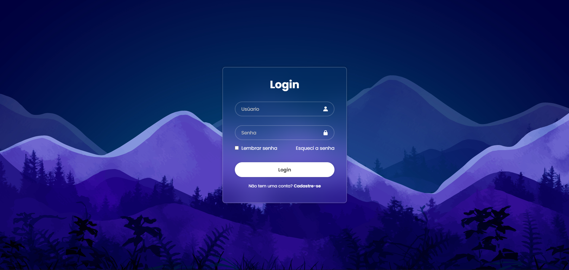 Projeto LOGIN - quarto projeto
